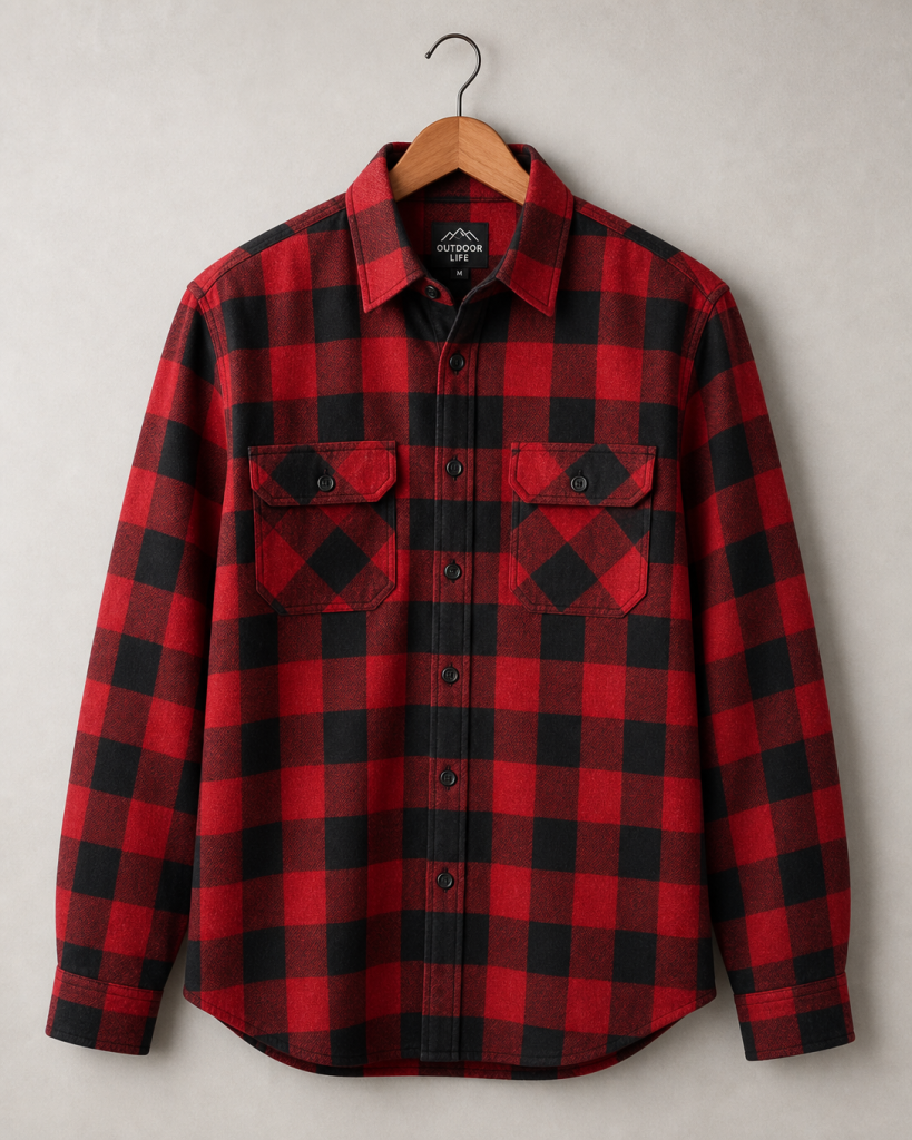 Casual Plaid Flannel Shirt