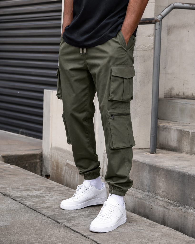 Relaxed Cargo Jogger Pants